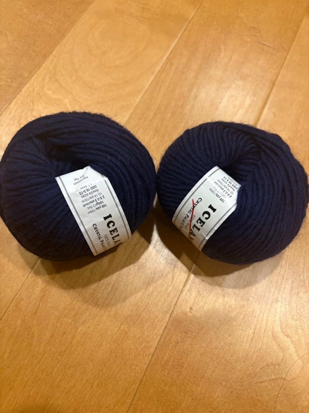 Iceland Crystal Palace wool yarn navy blue new NWT